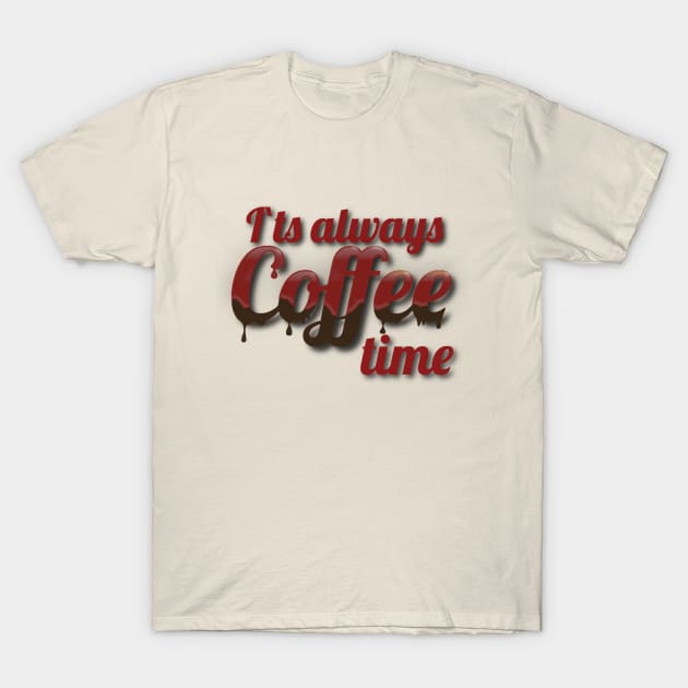 Coffee Time T-Shirt by FlyingWhale369